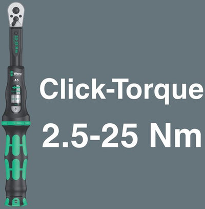 WAA Drehmomentschlüssel setzen Klick-Torque 2.5-25nm