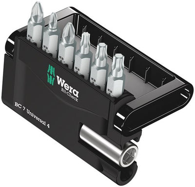 Wera Bit-Sortiment, Bit-Check 7 Universal 4 | ph pz tx | 7-teilig | 1 Stück - 05135810001