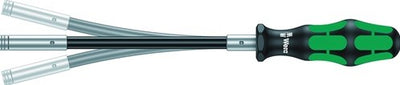 Wera Hand-Bithalter | 1 4 Zoll mit Magnet | Klingenlänge 173,5 mm | Messer flexibler 3-Komponenten-Griff | 1 Stück - 05028161001 - 05028161001