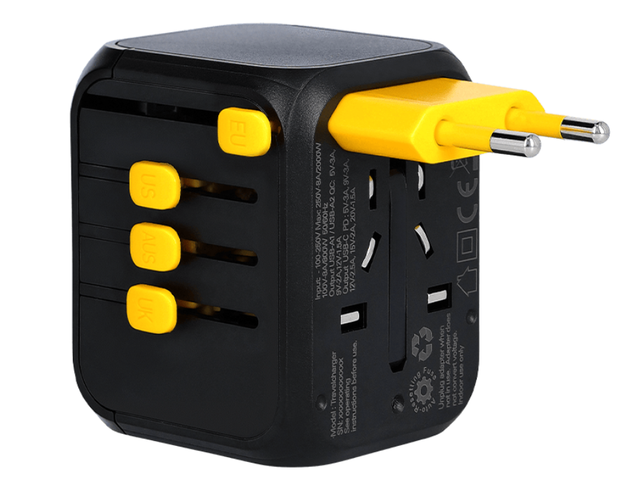 Wakawaka-Weltstecker – 4 Ausgänge