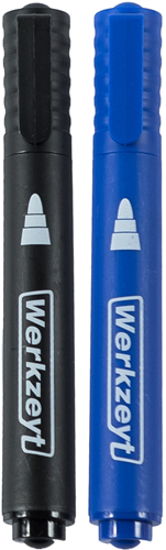 Werkzeyt Permanentmarker 3,3 mm schwarz+blau – zyt24510