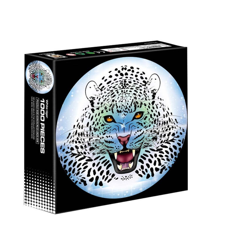 Intro -Puzzle -Runde - Weißer Tiger - 1000 Stücke