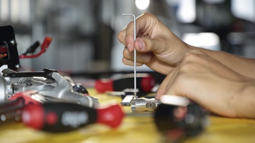 Wiha Allen Keys im Prostarhalter eingestellt