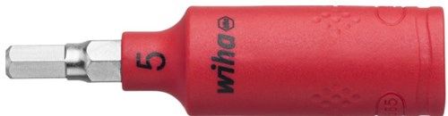 Wiha 246246 Steckschlüsseleinsatz isoliert 1 4 Innensechskant 5,0 mm x 65 mm - 43111