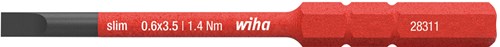 Wiha 283110035 Bit Slimbit Elektro-Schlitzkopf 3,5 mm x 75 mm – 41159