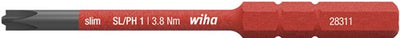 Wiha 2831131 Bit Slimbit Electric Plusmin Phillips SL PH1 x 75 mm – 34587