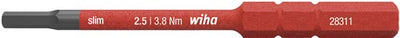 Wiha 283118025 Bit Slimbit Elektro-Sechskant 2,5 mm x 75 mm - 37224
