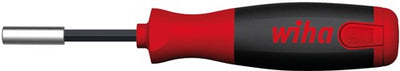Wiha 38606 | Schraubendreher mit Bitmagazin | Hubhöhe 25 | magnetisch | 12 Bit – 38606