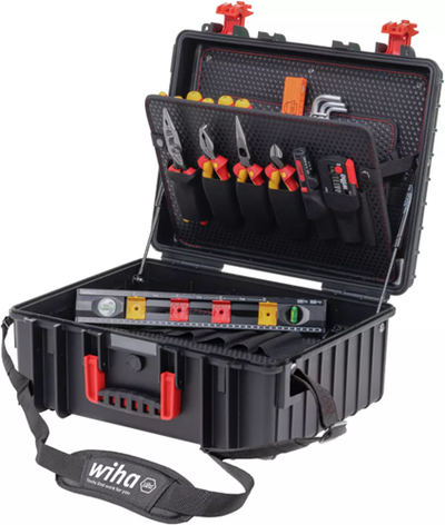 Wiha 46816 | Werkzeugkasten XL 2 elektrisch | Elektriker | 41-teilig - 46816