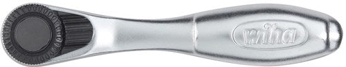 Wiha Bit-Ratsche 90 mm mit Daumenrad Außensechskant 1 4 im Blister - 36931 - 36931