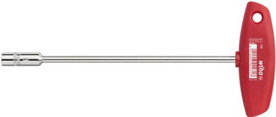 Wiha Steckschlüssel mit Kreuzgriff Sechskant hochglanzvernickelt | 7 x 125 mm – 968 – 00968