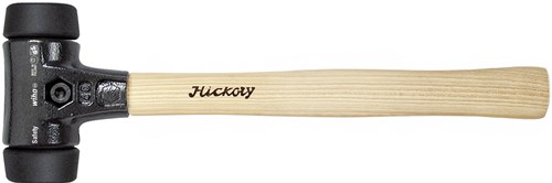 Wiha Kunststoff-Hammersicherung | mittelweich mittelweich | mit Hickorystiel | runder Schlagkopf | 30 mm – 26509 – 26509