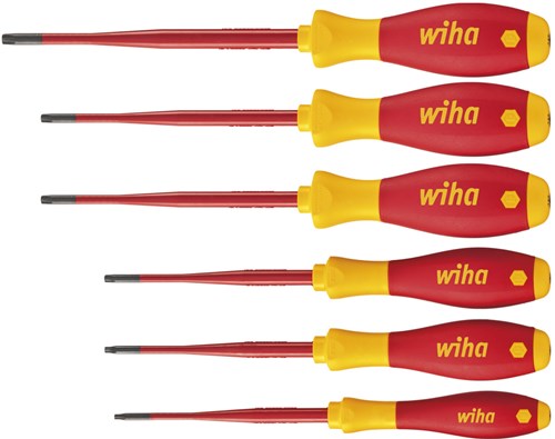 Wiha Schraubendreher-Set | 6-teiliges Tx-Bo | Mehrkomponentengriff | runde Klinge | 1 Stück - 41245 41245