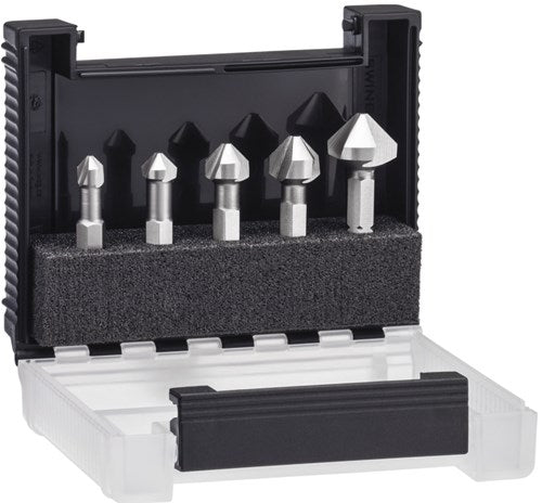 Wiha Souverän Bohrer-Set | 1 4 | 6-teilig | inkl. Karton - 28027 - 28027