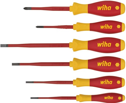 WIHA -Schraubendreher Set Softfinish Electric Slimfix