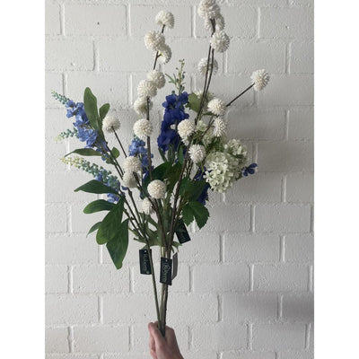 Roberts Collection künstliche Blume Delphinium Spray 100 cm blau