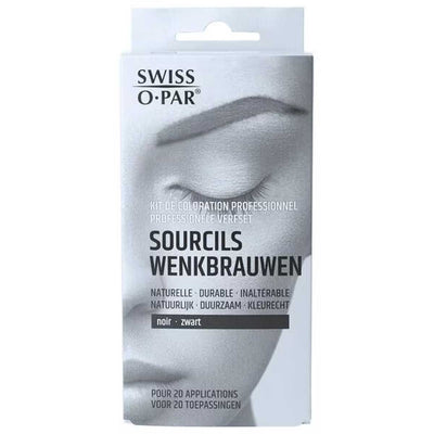 Schweizer O.Par Swiss o. Par Augenbrauenfarbe schwarz gesetzt