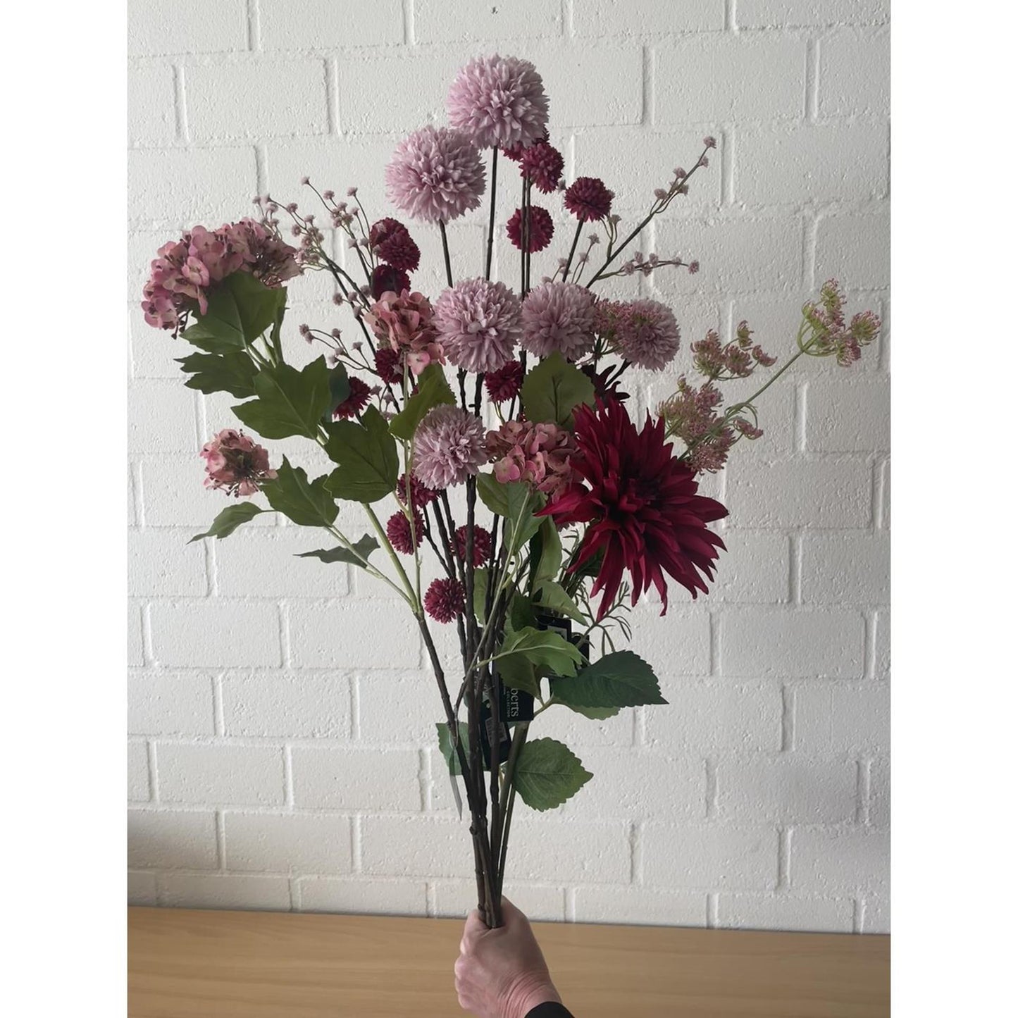 Roberts Kollektion Kunstblume Schneeball Real Touch 85 cm Mauve
