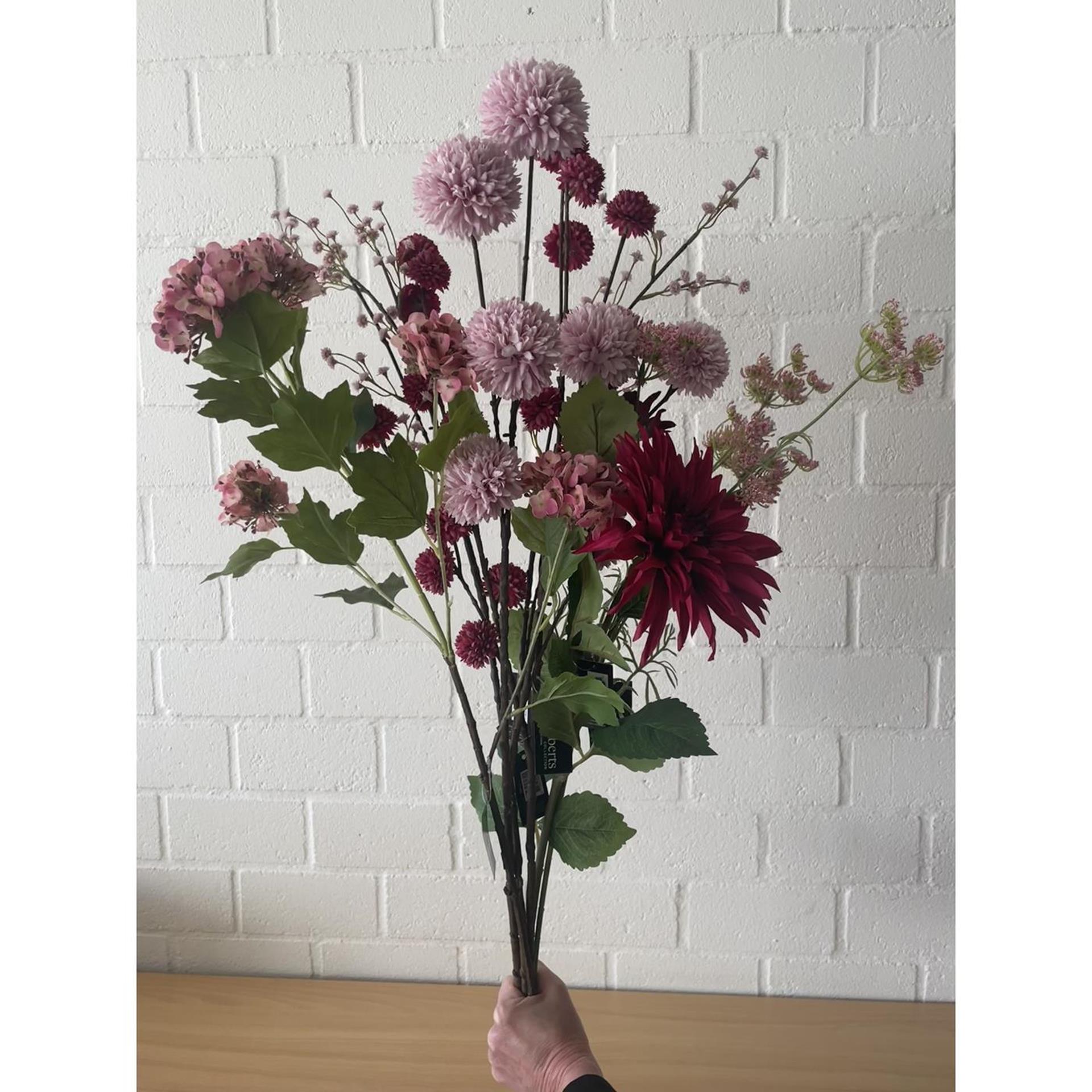 Roberts Kollektion Kunstblume Schneeball Real Touch 85 cm Mauve
