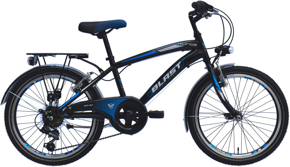 Wings Blast 20 Zoll 30 cm Jungen 6 V V-Brems schwarz blau