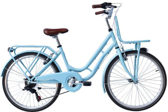 Flügel Retro 22 Zoll 34 cm Mädchen 6V V-Bakes Hellblau