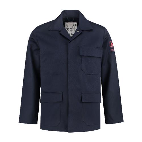 Bestex Arbeitsjacke, flammhemmende Asche, Baumwolle, Polyester, Marineblau, L