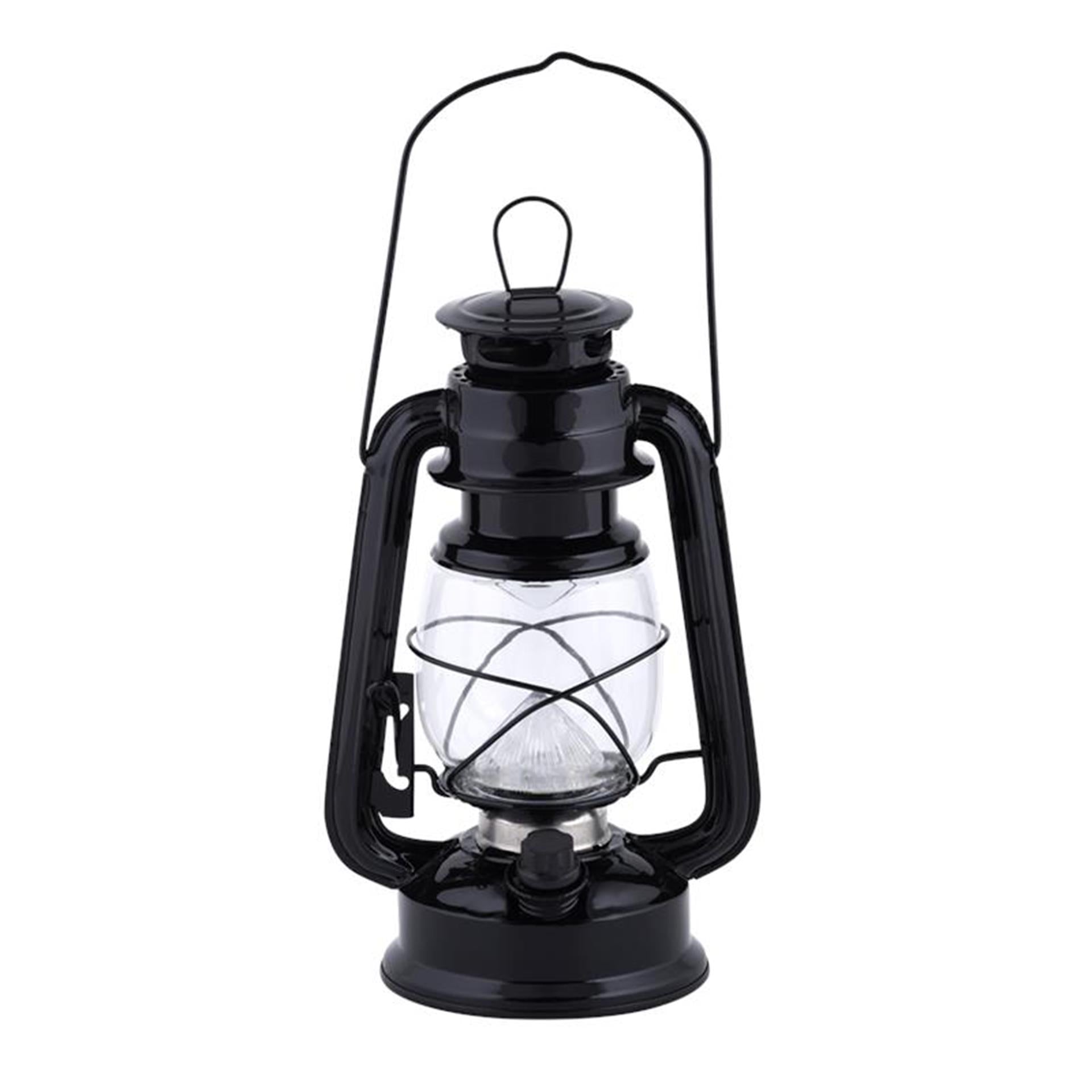 Esschert Design LED-Lampe Laterne schwarz