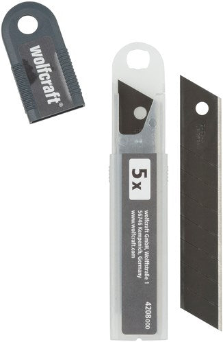 Wolfcraft Abbruchklingen | 18mm | schwarz | 5 Stück - 4208100