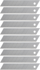 Abbrechmesser von Wolfcraft | 18mm | 8 Segmente | 10 Stück - 4303000