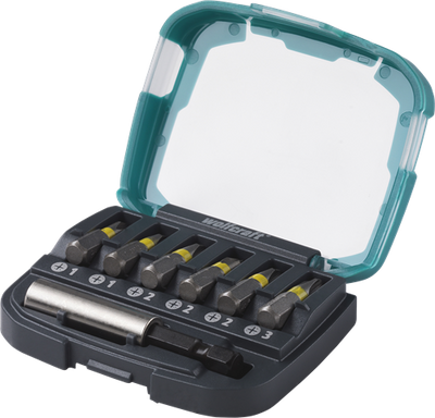 Wolfcraft Bitbox | Kreuzkopf | pH-Wert 1–3 | 7-teilig | 1 Satz - 2976000