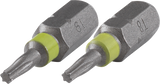 Wolfcraft Bit-Set | torx® | t8 9 | 2-teilig | 1 Satz - 2495000 - afbeelding 1