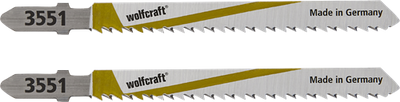 Wolfcraft-Stichsägeblatt | hcs | l=100mm | t-schaft | 2 Stück - 3551000