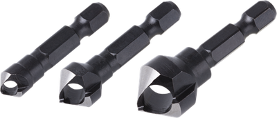 Wolfcraft - Senkbohrer-Set - 3 Senker ø 8, 12, 16 mm - Sechskantschaft - 4375000