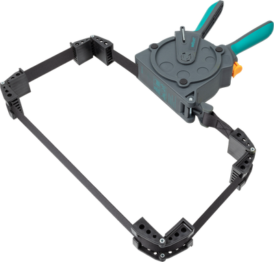 Wolfcraft Einhand-Riemenspanner | mit 4 Wangen | 5m | 1 Stück - 3681000