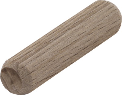 Wolfcraft gerillte Holzdübel | buche | ø10 x 40 mm | 120 Stück - 2909000
