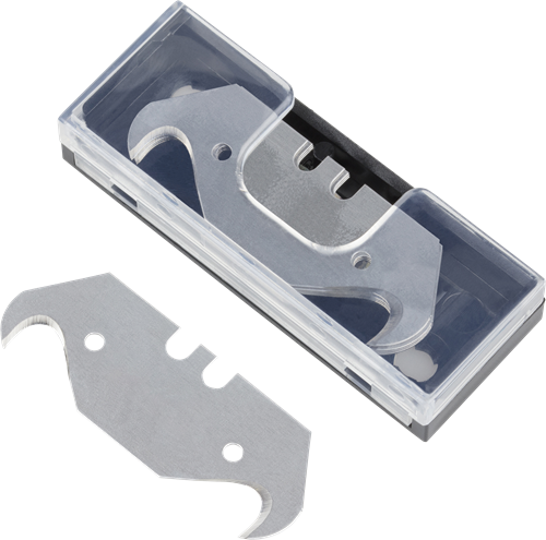 Wolfcraft Hakenmesser | im Karton | 0,50 mm | 5 Stück - 4188000