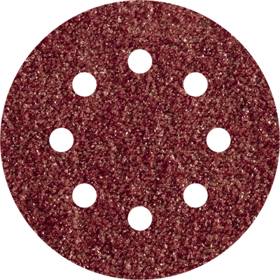 Wolfcraft Haftschleifscheiben | Korund | k80 | perforiert | ø125mm | 5 Stück - 2070000