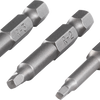 Wolfcraft-Schraubendreher-Bits | Quadratplus | 50mm | NEIN. 1, 2, 3 | 3-teilig - 1266000