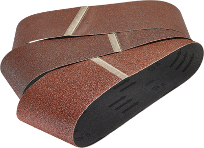 Wolfcraft Schleifbänder | k40, 80, 120 | 76x457mm | 5 Stück - 8415000