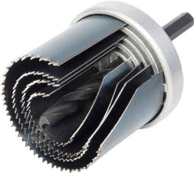 Wolfcraft Standard-Lochsägen-Set | ø25, 35, 43, 53mm | 1 Satz - 8917000