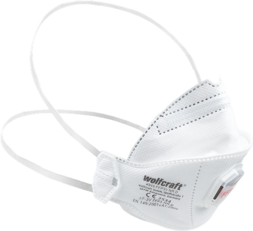Wolfcraft Staubmasken | mit Ventil | ffp3 | 2 Stück - 4949000