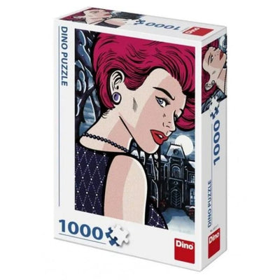 Dinotoys Dino Puzzle - Pop Art Mysterious Woman - 1000 Stücke
