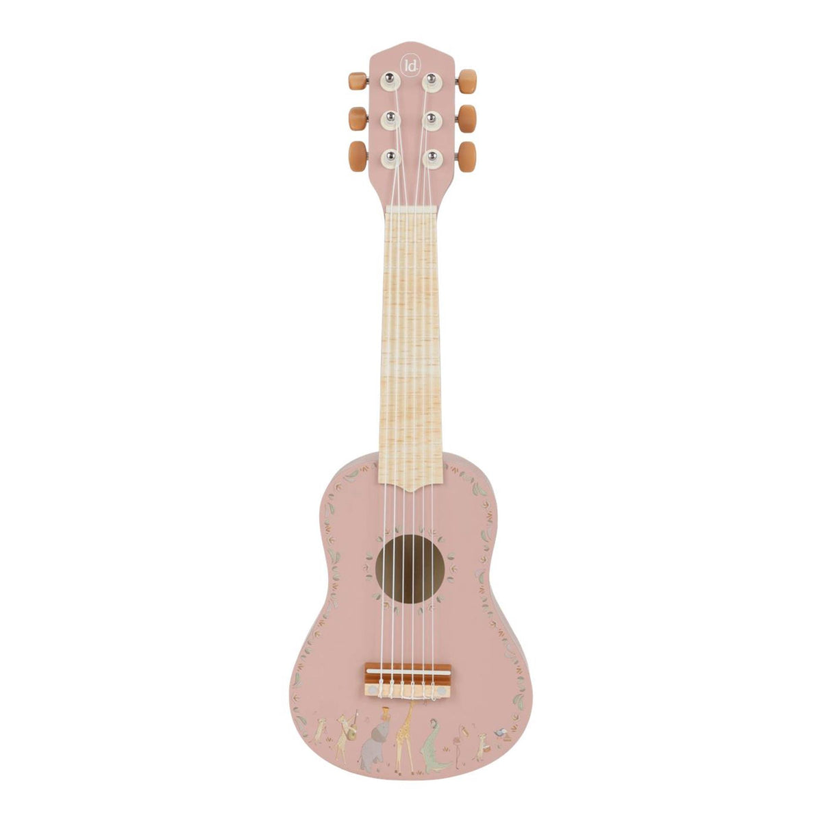 Little Dutch Holzgitarre – rosa FSC – Safari-Freunde