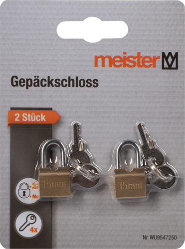 Meister Gepäckschloss 2-teilig w - wu9547250
