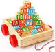 Dinotoys Apeldoorn Holzblock -LKW mit Buchstaben und Zahlen