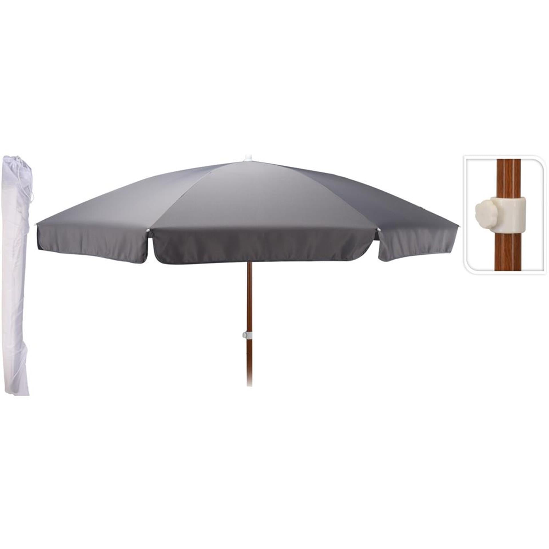 Pro Garden Gartensonnenschirm 220 cm dunkelgrau