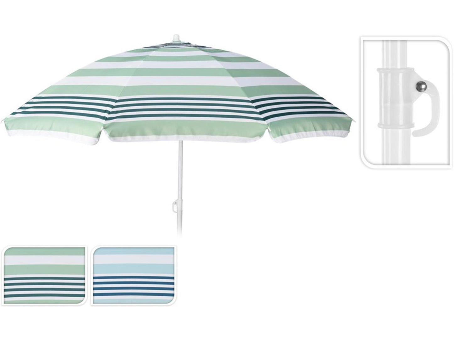 Pro Garten-Strandschirm ø180cm gestreift