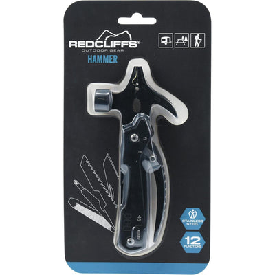 Redcliffs Hammer 12 Funktionen 15cm schwarz