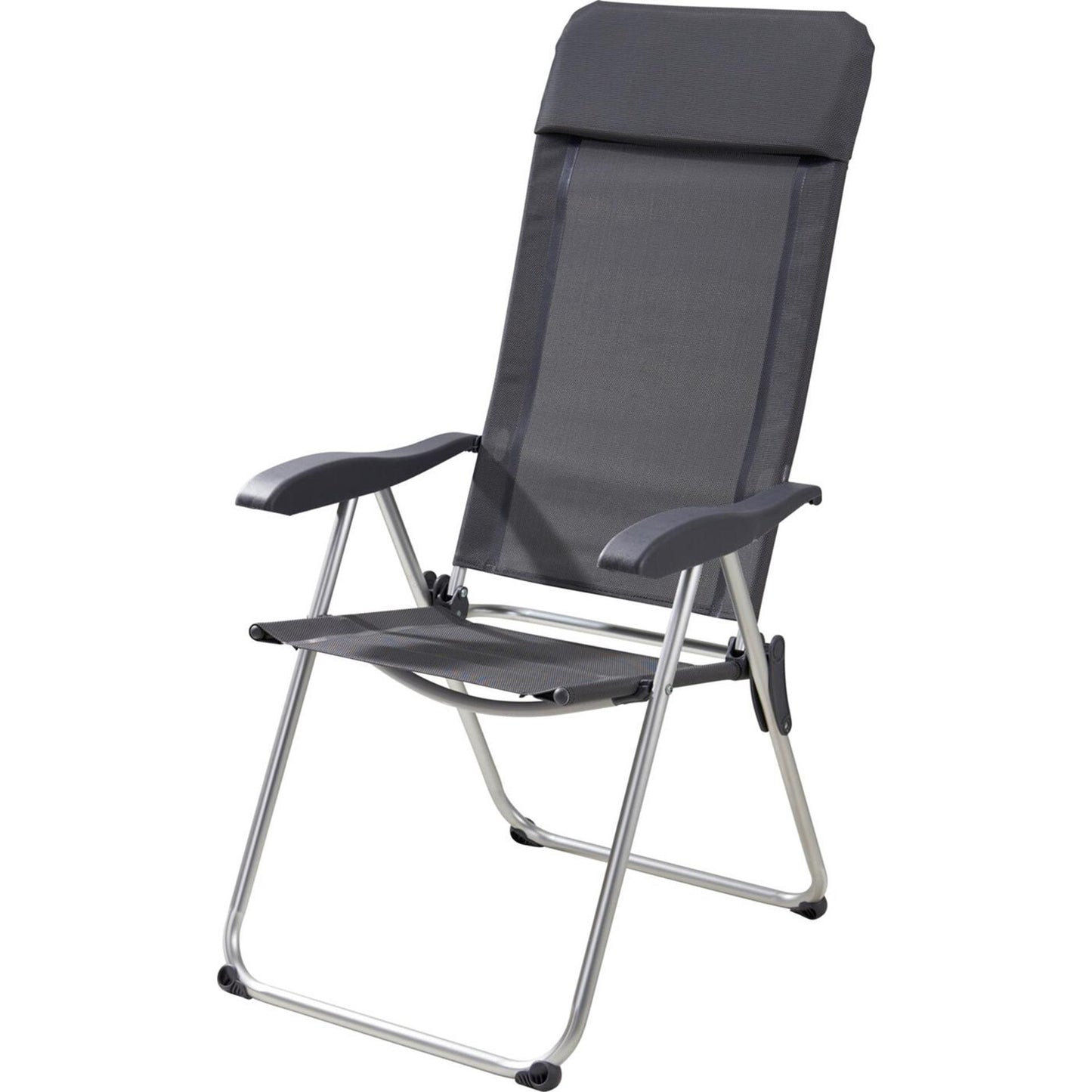 Campingstuhl grau 69x58x111cm