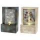 Lumineo LED-Polybrunnen mit Blume 9,5x15x23cm